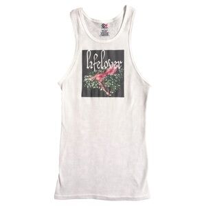 Handmade Reworked Lifelover graphic tank top